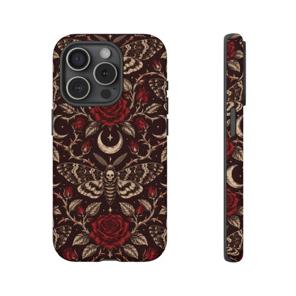 Velvet Moth Masquerade iPhone Tough Case | gothic moth