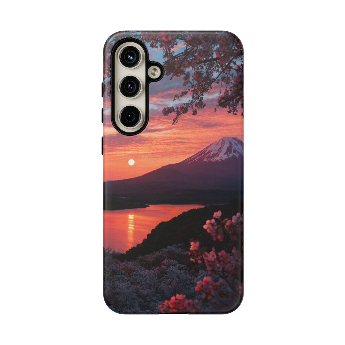 Fuji Moonlit Sakura Samsung Galaxy Tough Phone Case