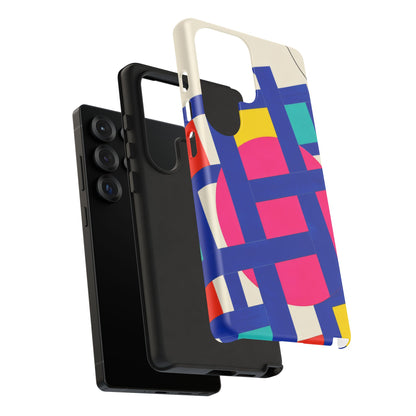 Chromatic Mischief Samsung Galaxy Tough Case | Geometric Color Block Art