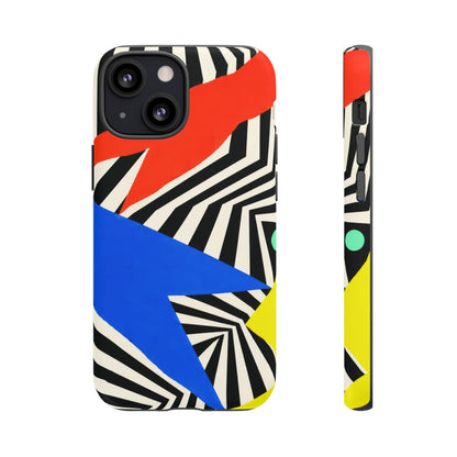 Broken Signal iPhone Tough Case | Optical Stripe Art