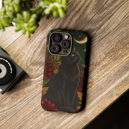 Midnight Familiar iPhone Tough Case | black cat