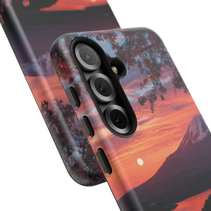 Fuji Moonlit Sakura Samsung Galaxy Tough Phone Case