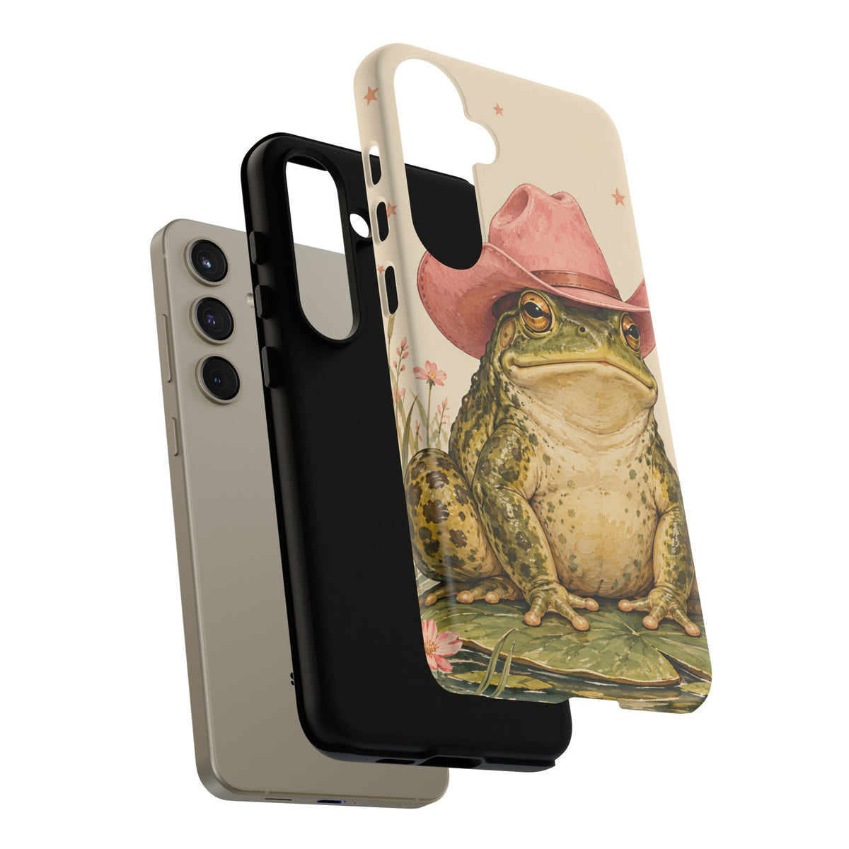 Cowboy Frog Samsung Galaxy Tough Case | Pink Hat Bullfrog
