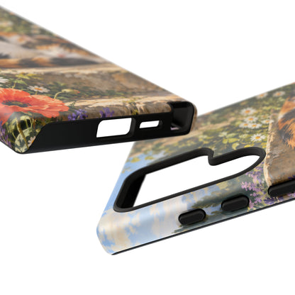 Garden Nap Samsung Galaxy Tough Case | calico cat