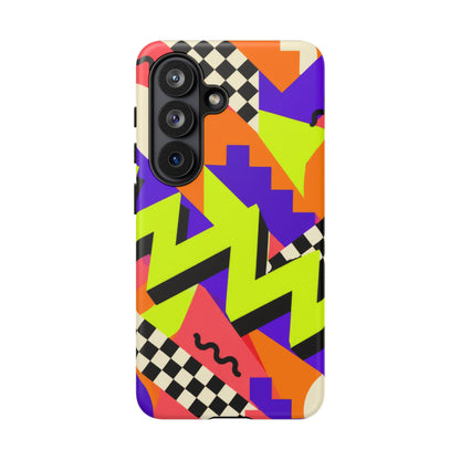 Acid Arcade Samsung Galaxy Tough Case | Bright Retro Geometry