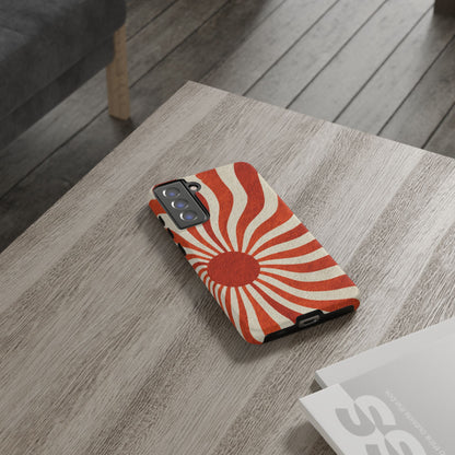 Terracotta Sunburst Samsung Galaxy Tough Phone Case