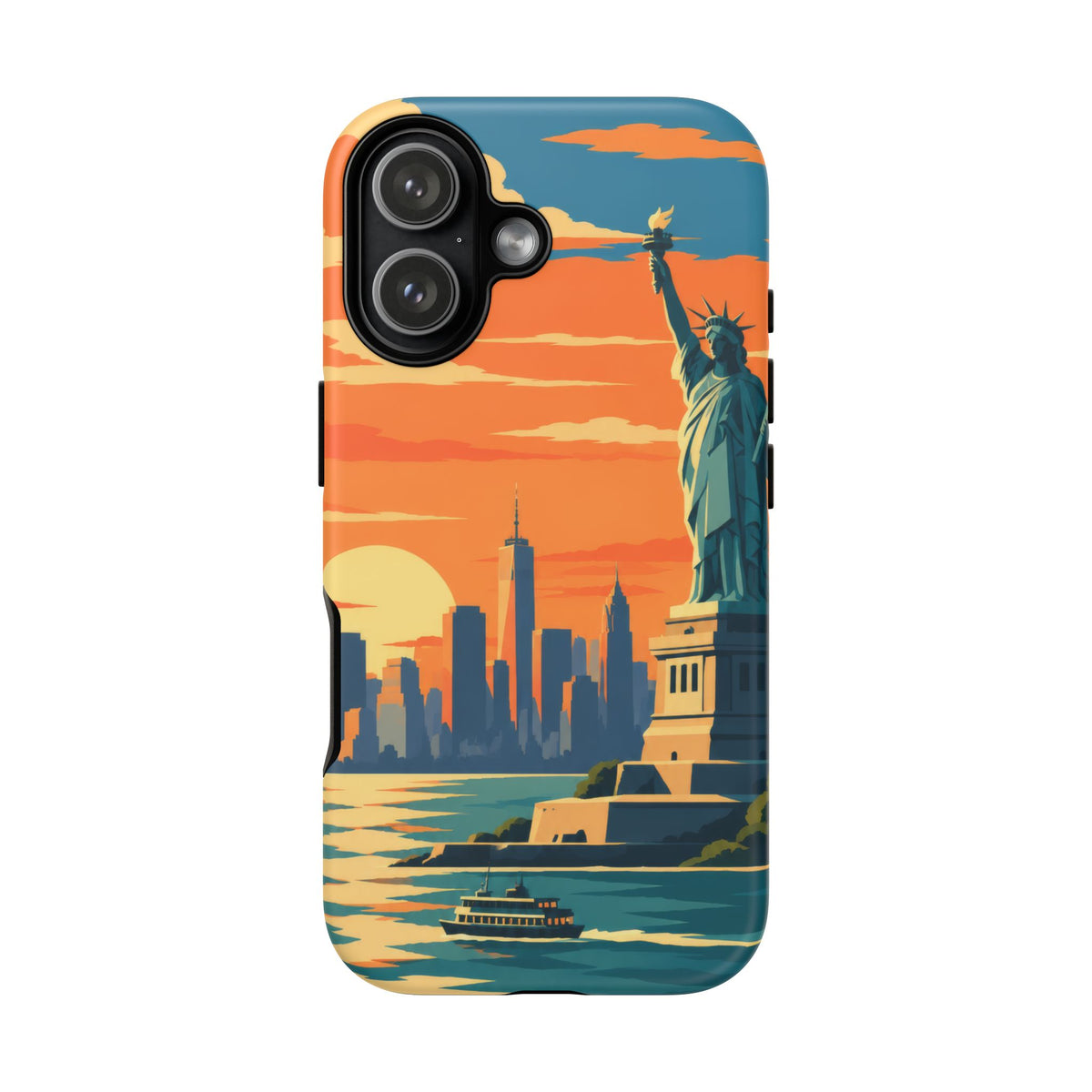 New York City — Harbor Liberty iPhone Tough Case