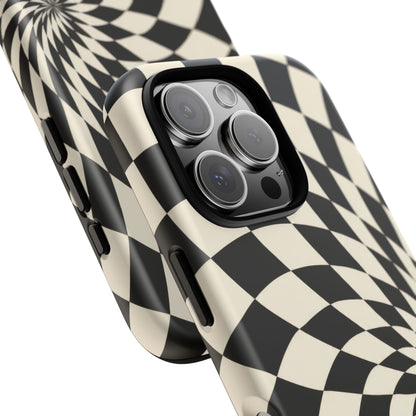 Twist Theory iPhone Tough Case | Optical Checkerboard