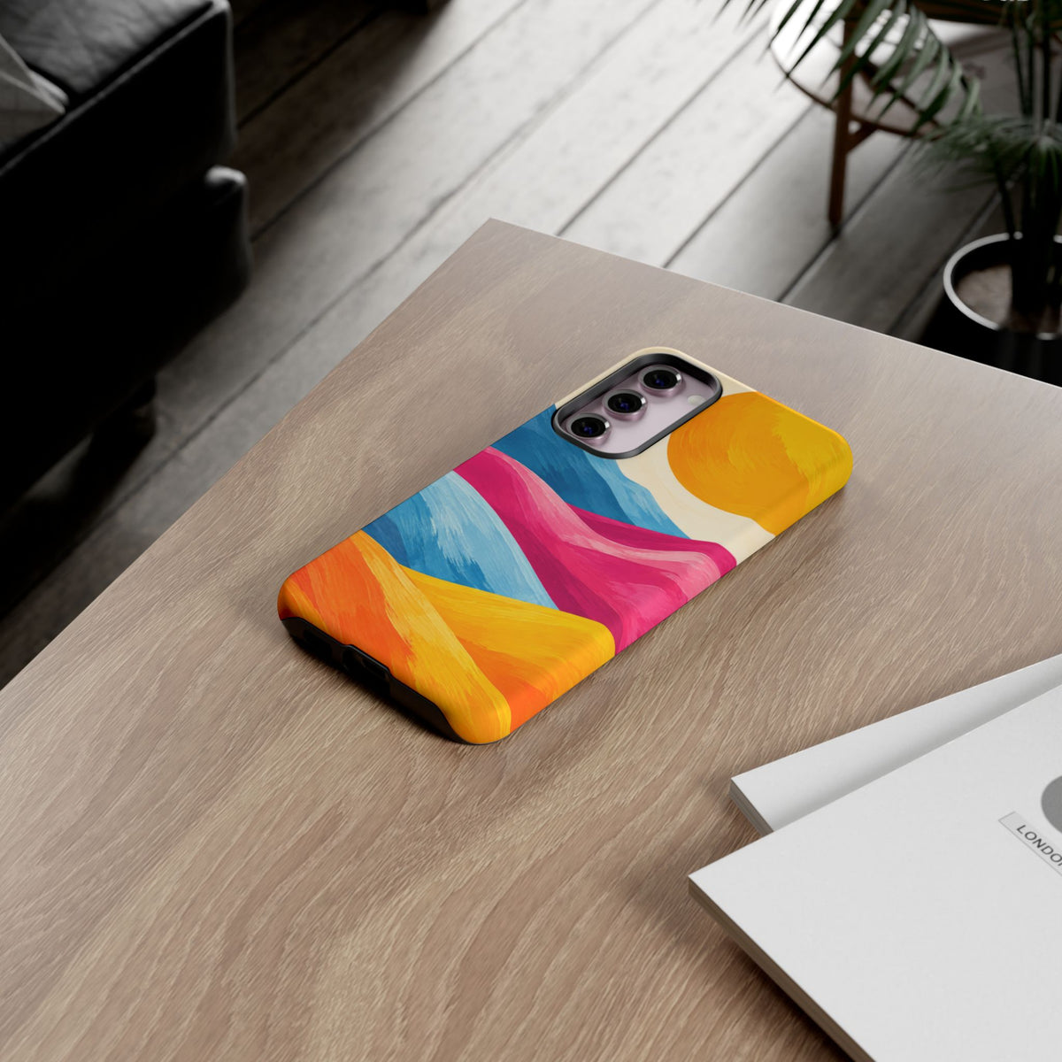 Golden Drift Samsung Galaxy Tough Case | colorful hills