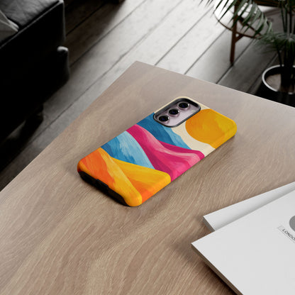 Golden Drift Samsung Galaxy Tough Case | colorful hills