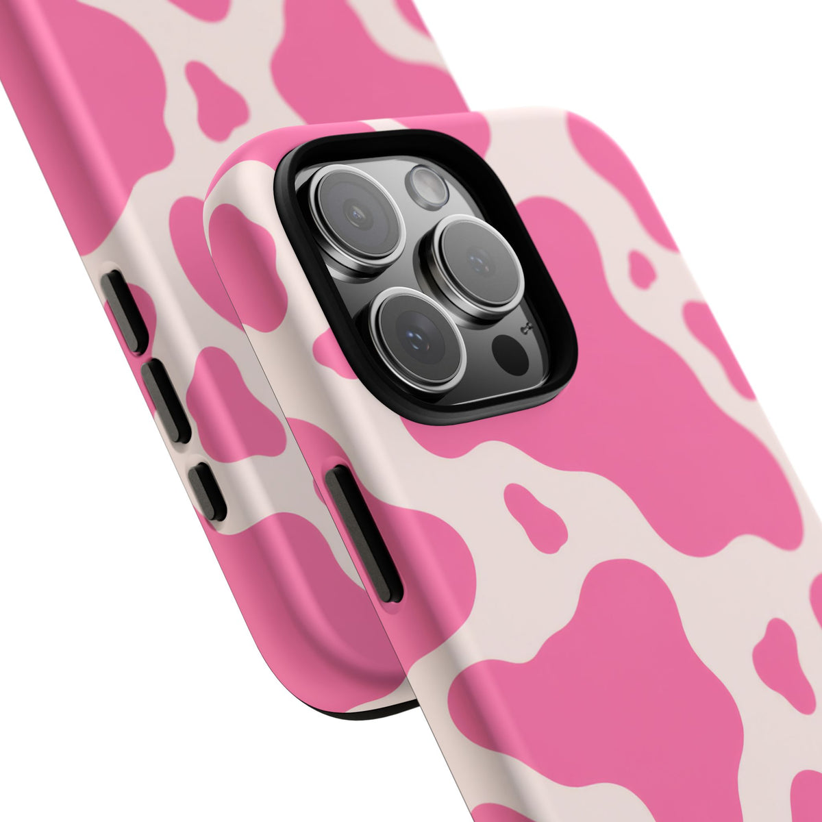 Strawberry Milk iPhone Tough Case | Pink Cow Print