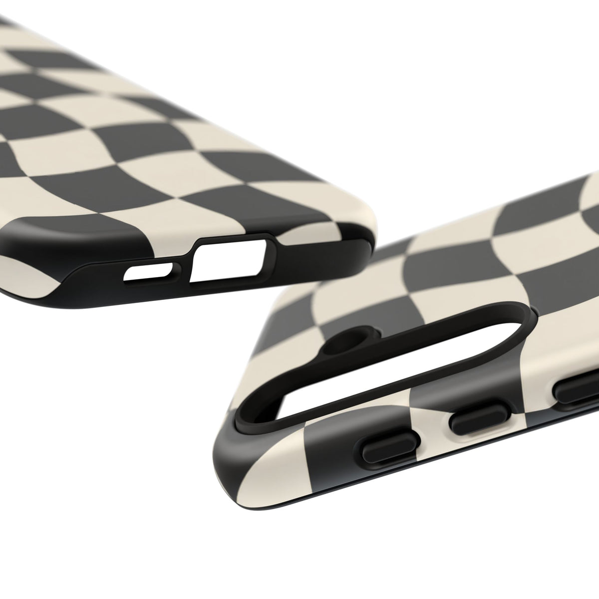 Liquid Check Samsung Galaxy Tough Case | Wavy Checkerboard