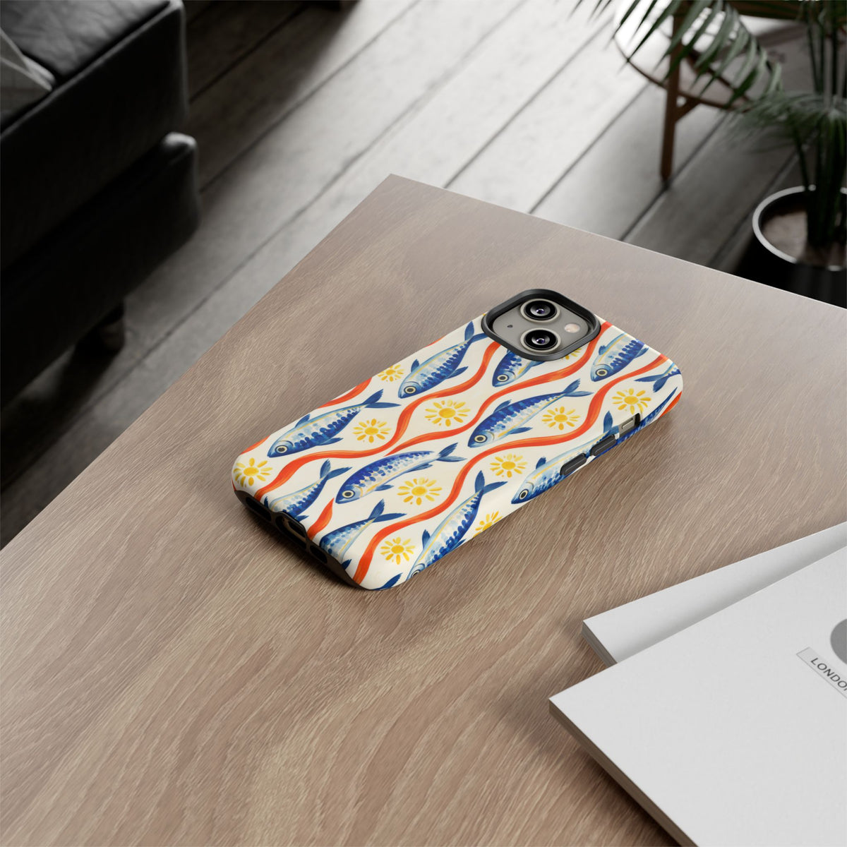 Sardine Social iPhone Tough Case | sardine print