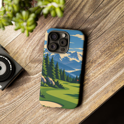 Mountain Golf — Alpine Fairway iPhone Tough Case