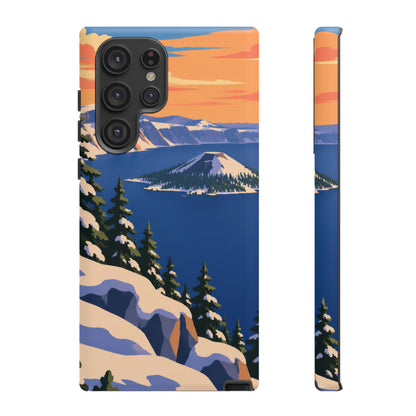 Crater Lake — Winter Caldera Samsung Galaxy Tough Case