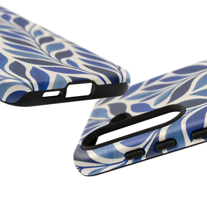 Cobalt Current Samsung Galaxy Tough Case | Cobalt Blue Leaf Pattern