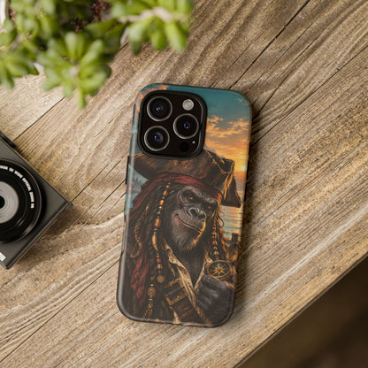 Pirate Gorilla iPhone Tough Case | Captain Silverback