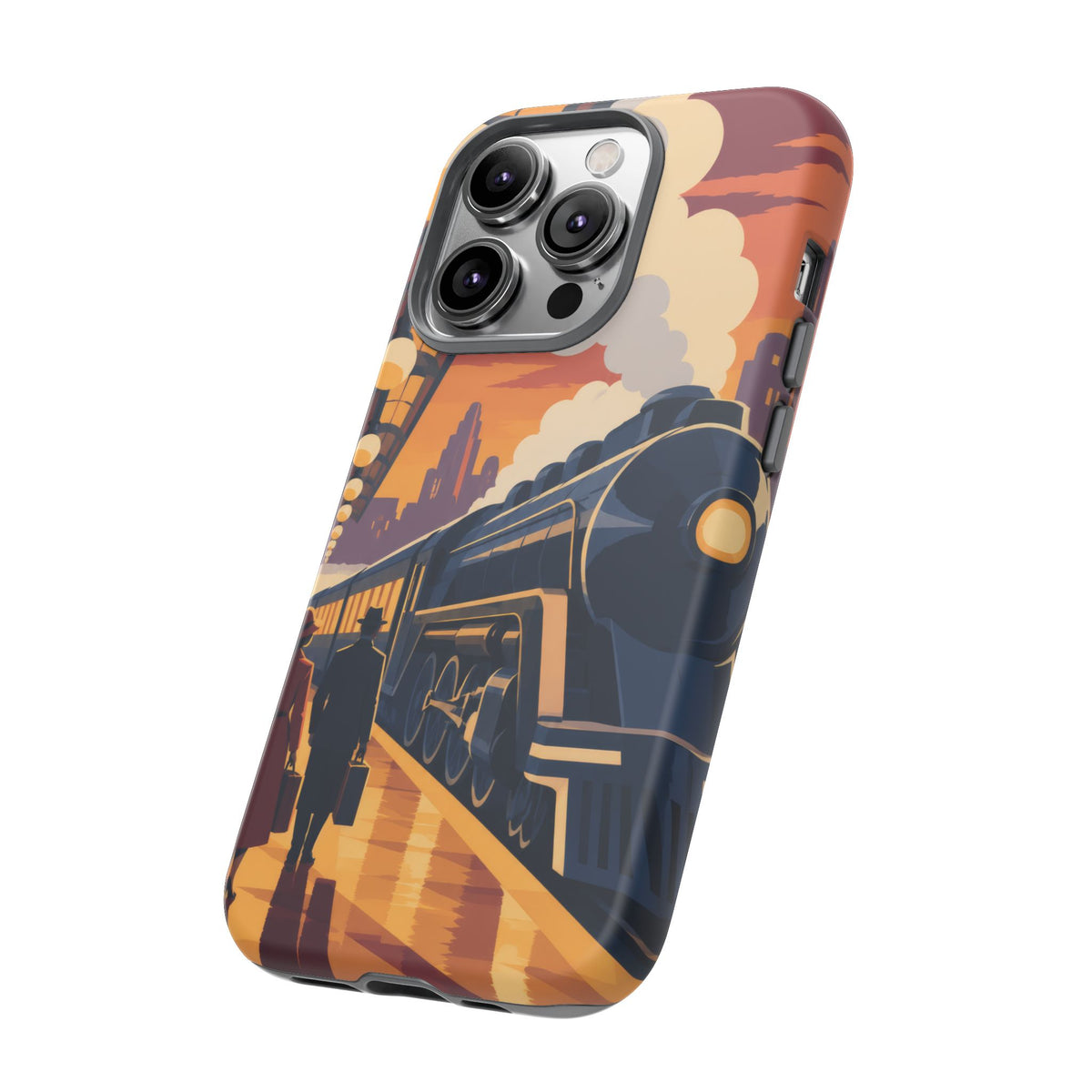 Travel by Train — Night Departure iPhone Tough Case | train travel