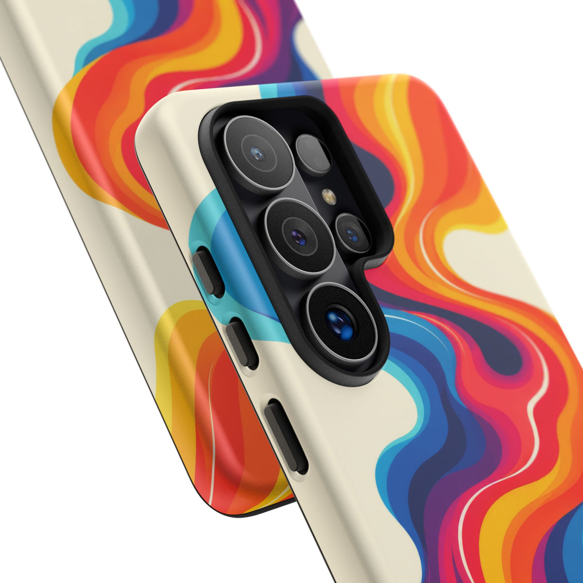 Chromatic Current Samsung Galaxy Tough Case | retro waves