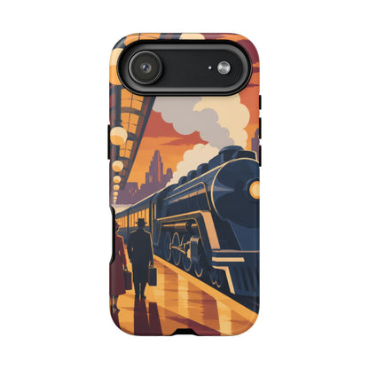 Travel by Train — Night Departure iPhone Tough Case | train travel
