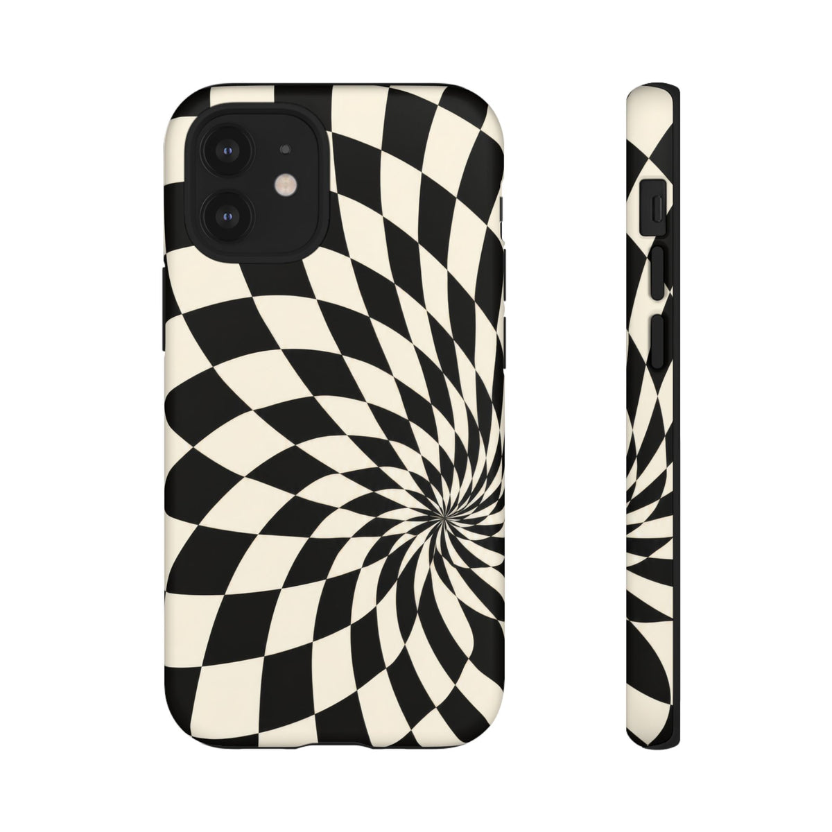 Twist Theory iPhone Tough Case | Optical Checkerboard