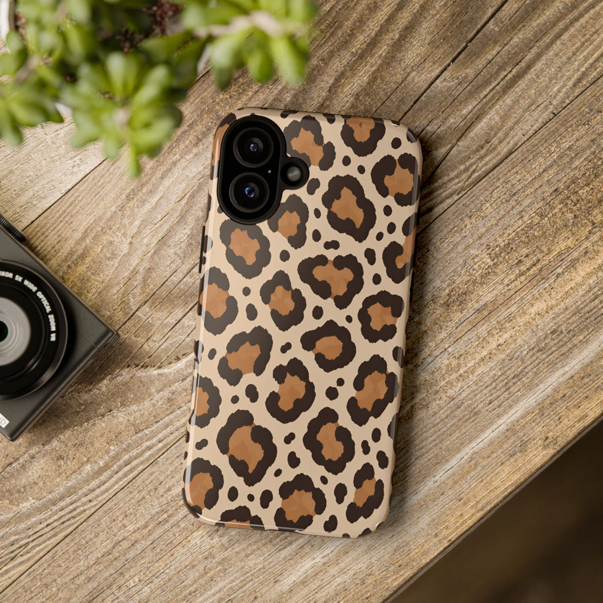 Leopard Print iPhone Tough Case | Cocoa Wildcat