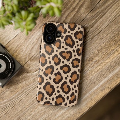 Leopard Print iPhone Tough Case | Cocoa Wildcat