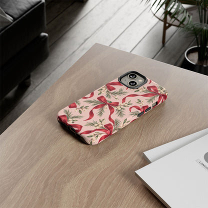 Ribbon Season iPhone Tough Case | christmas bows
