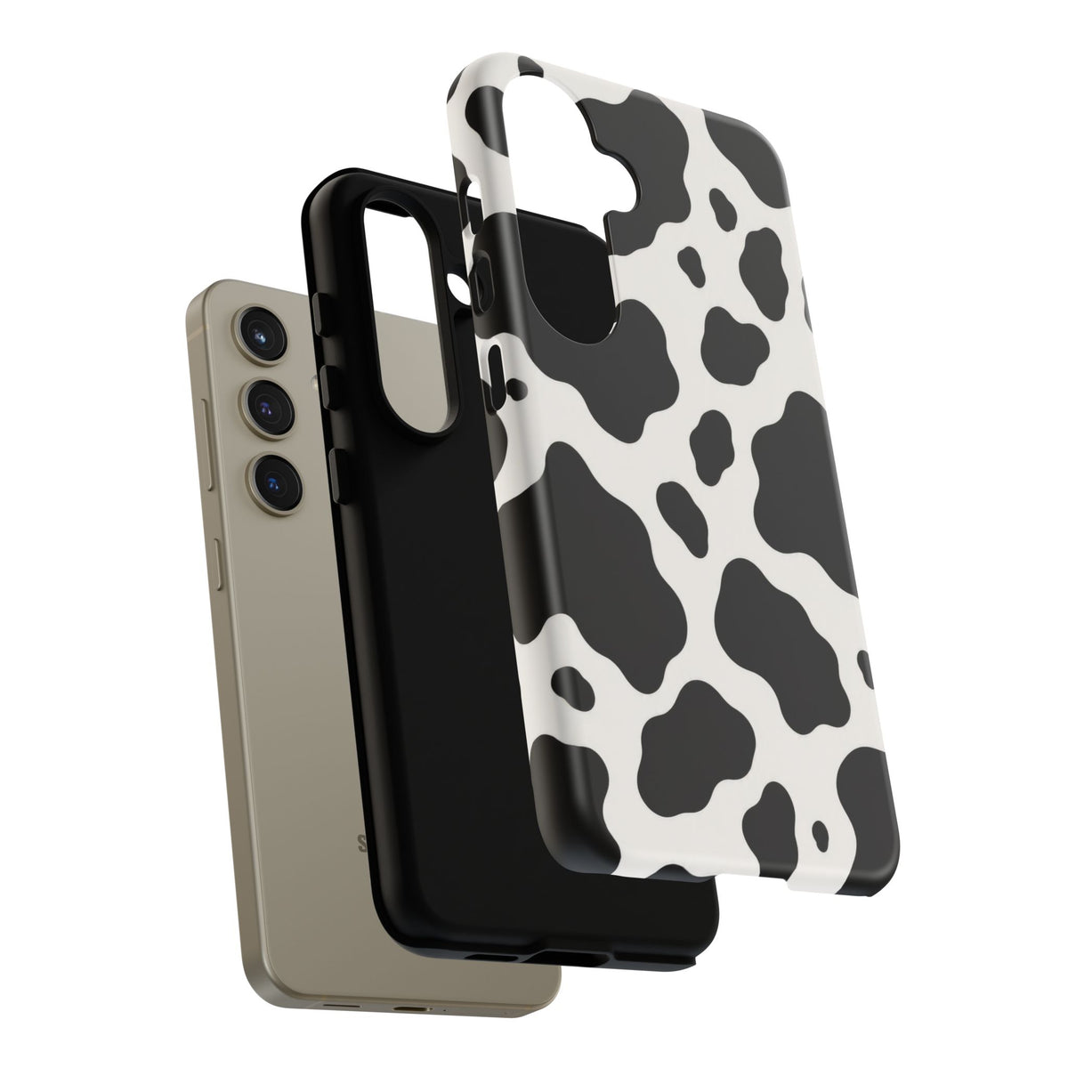 Classic Holstein Samsung Galaxy Tough Case | Black & White Cow Print