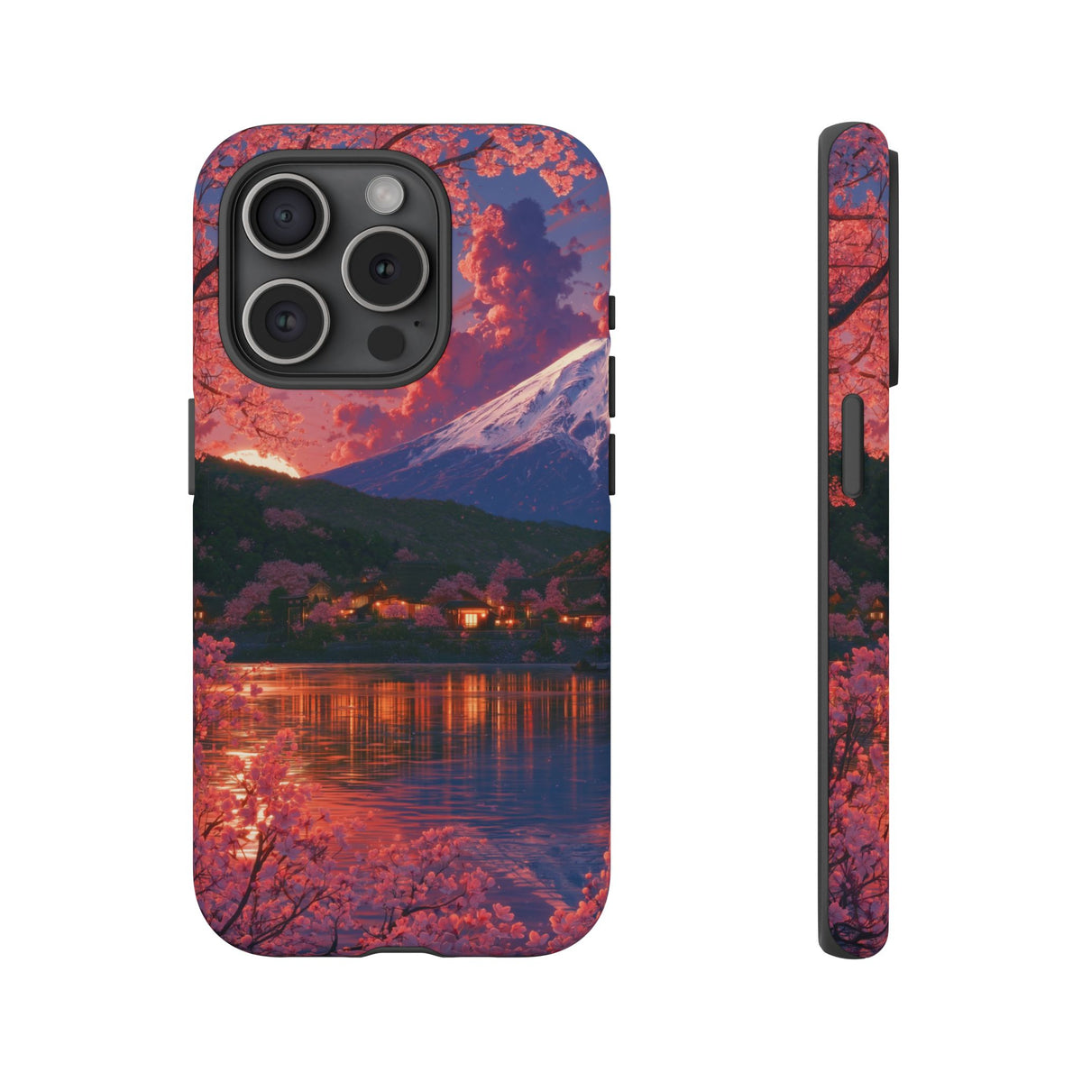 Sakura Lakeside Village iPhone Tough Phone Case