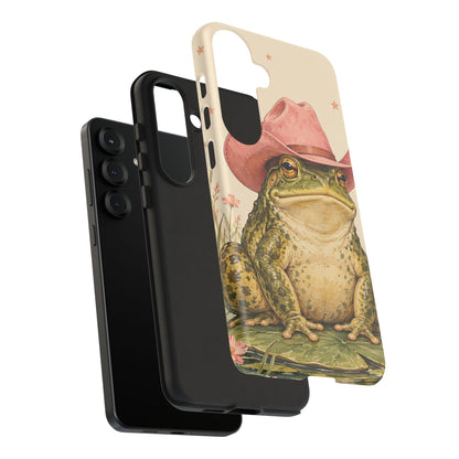 Cowboy Frog Samsung Galaxy Tough Case | Pink Hat Bullfrog