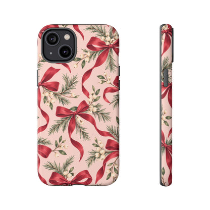 Ribbon Season iPhone Tough Case | christmas bows