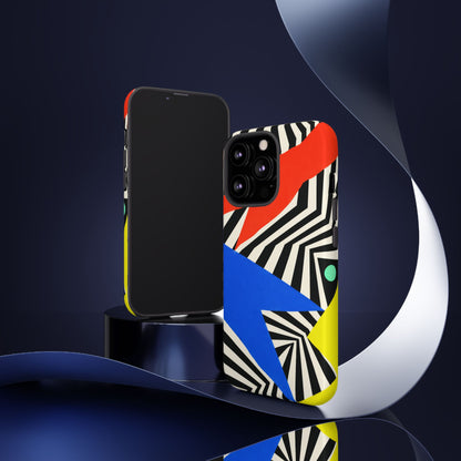 Broken Signal iPhone Tough Case | Optical Stripe Art