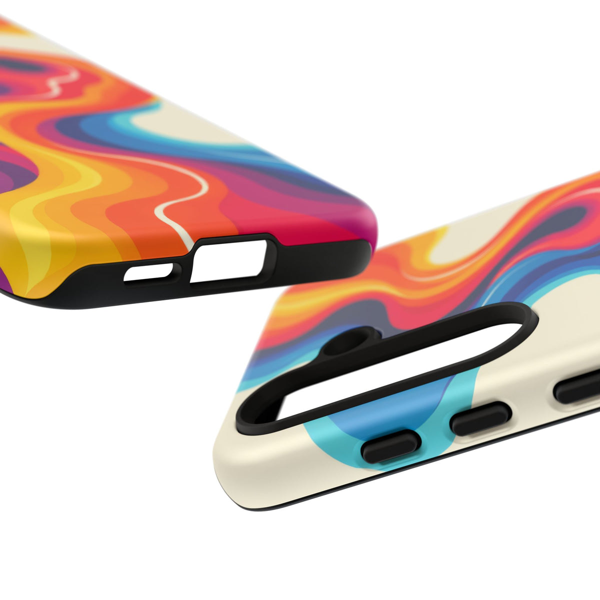 Chromatic Current Samsung Galaxy Tough Case | retro waves