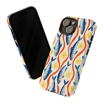 Sardine Social iPhone Tough Case | sardine print