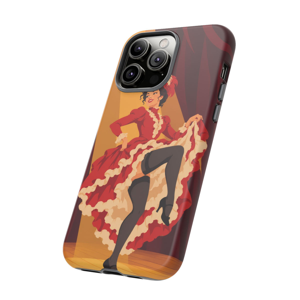 Moulin Rouge Dancer — Crimson Cabaret iPhone Tough Case | cabaret dancer