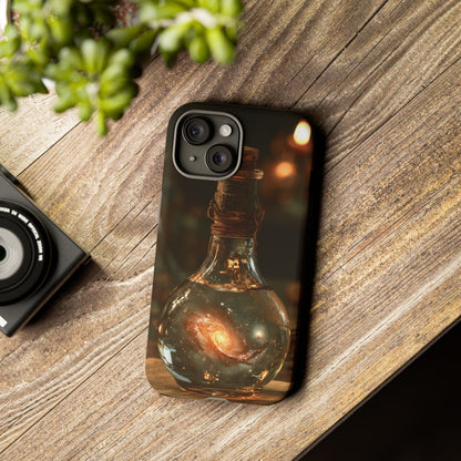 Bottled Cosmos iPhone Tough Case | Galaxy in an Antique Bottle