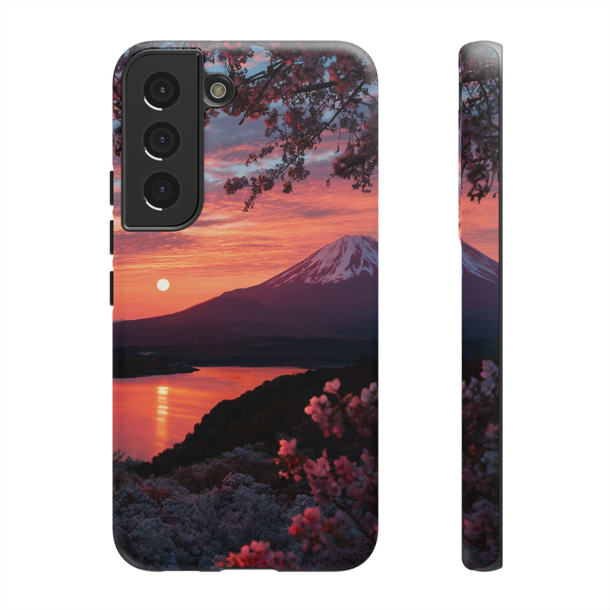 Fuji Moonlit Sakura Samsung Galaxy Tough Phone Case