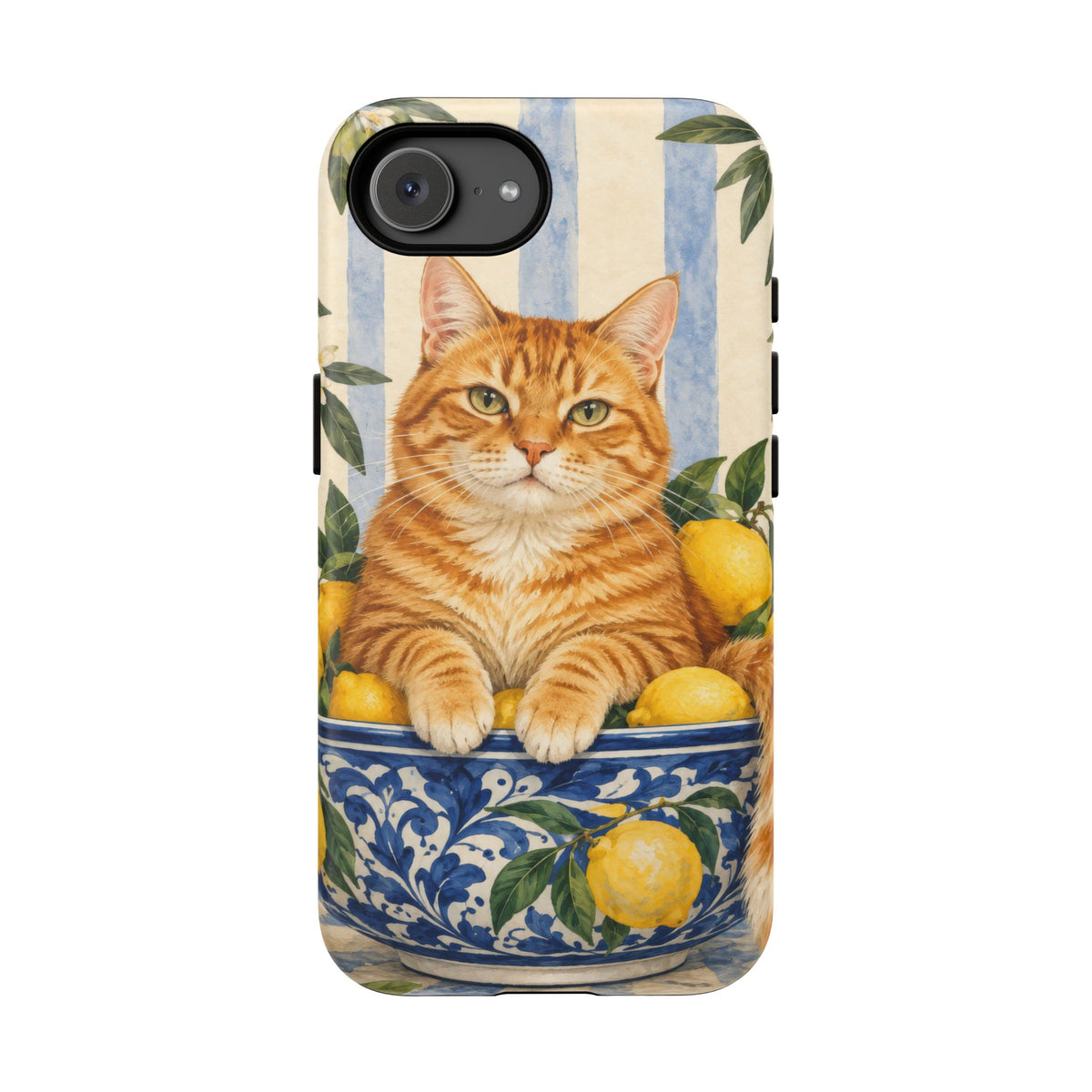 Citrus Inspector iPhone Tough Case | ginger cat