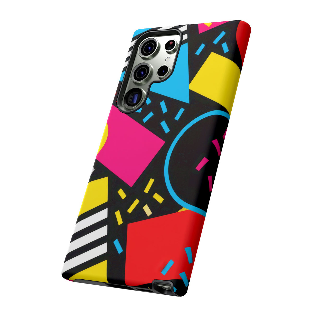 Midnight Confetti Samsung Galaxy Tough Case | Bright Abstract on Black