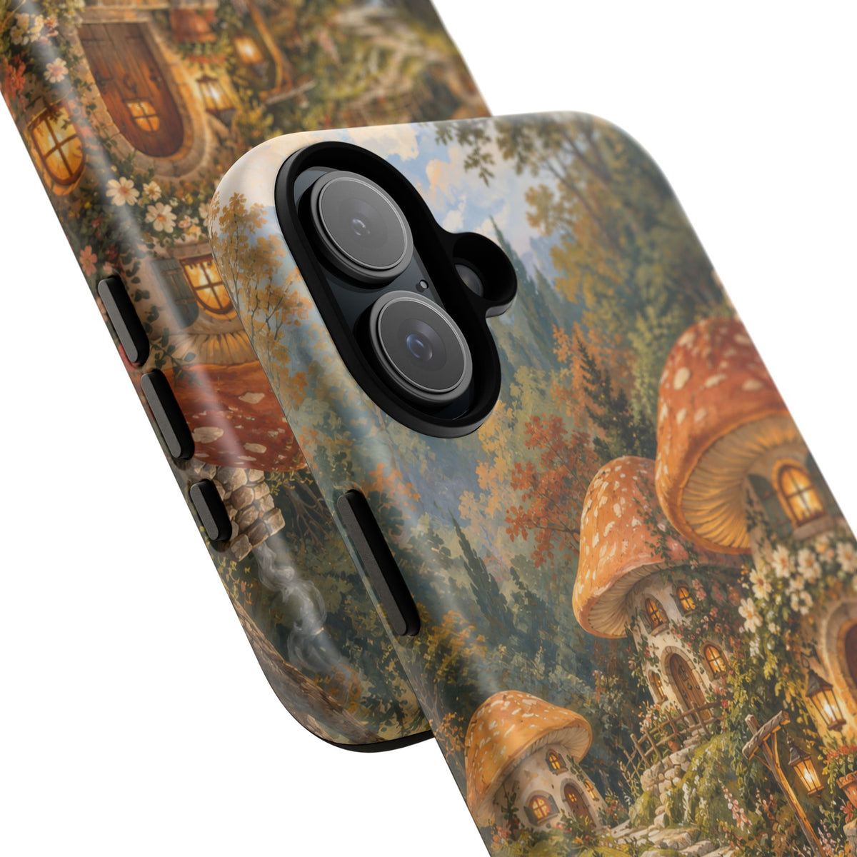 Honeycap Village iPhone Tough Case | Mushroom Village