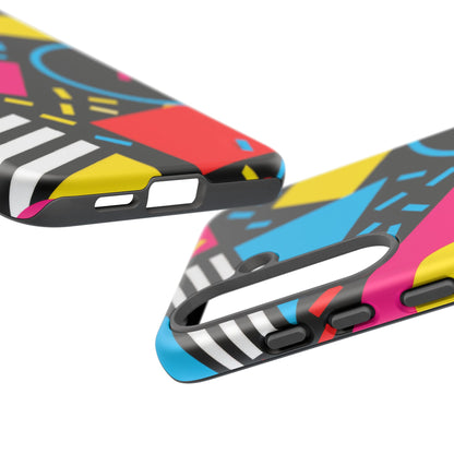 Midnight Confetti Samsung Galaxy Tough Case | Bright Abstract on Black