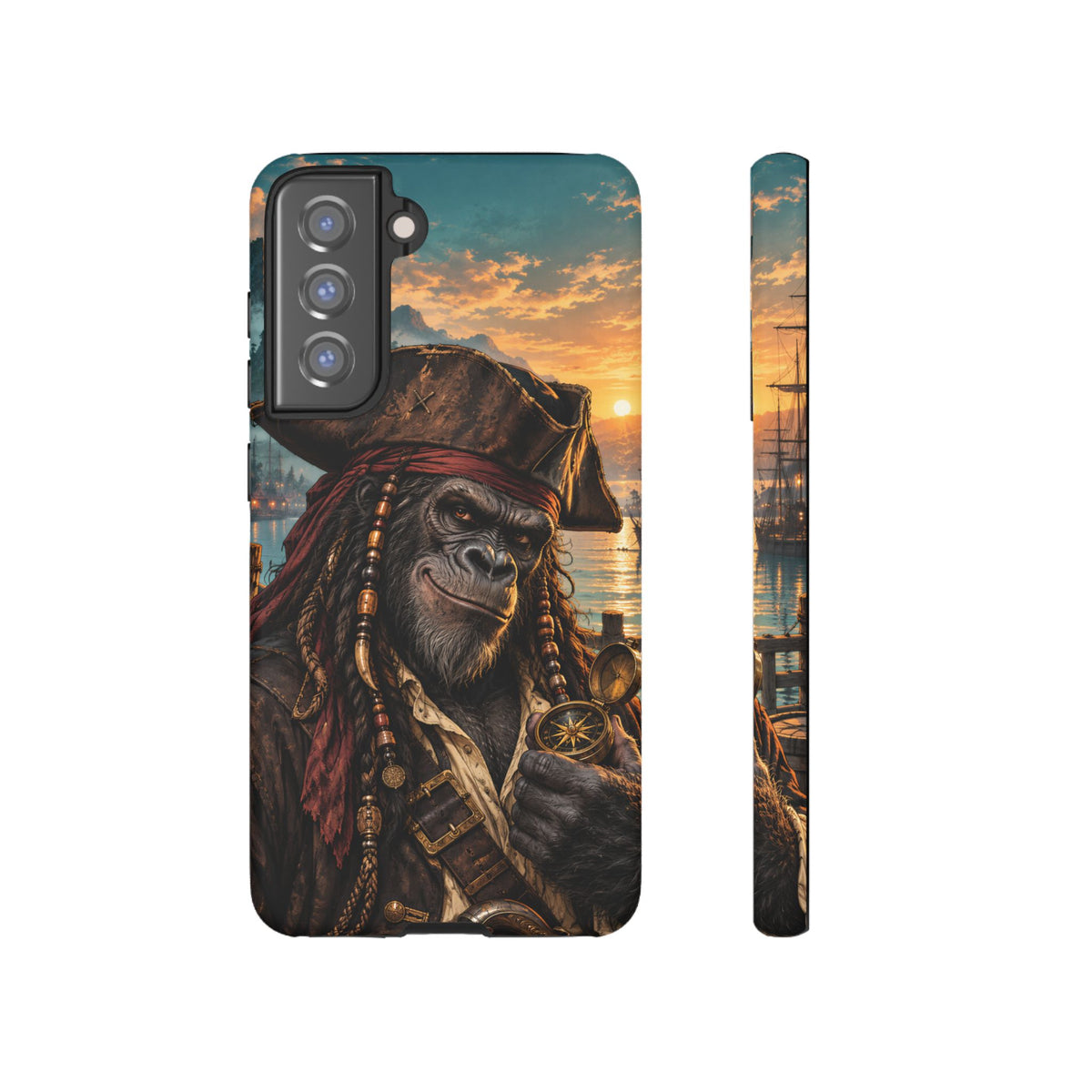 Pirate Gorilla Samsung Galaxy Tough Case | Captain Silverback