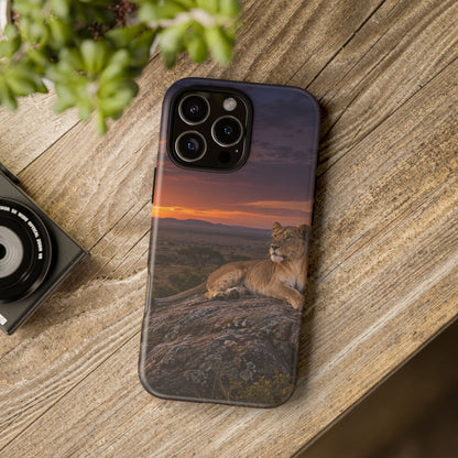 Lioness in the Blue Hour iPhone Tough Case