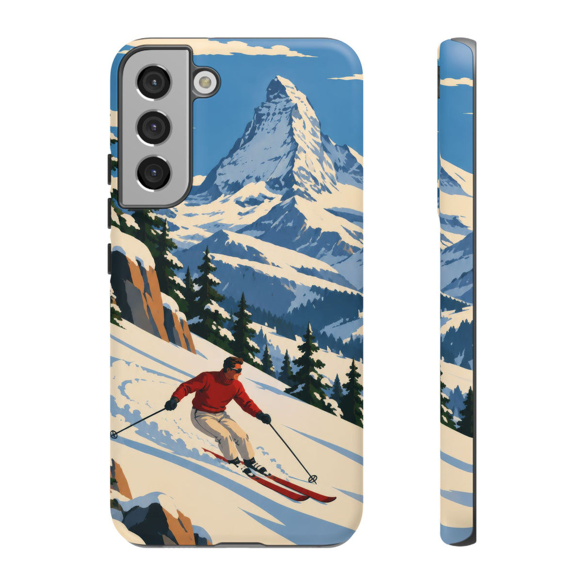 Swiss Skiing — Downhill Arc Samsung Galaxy Tough Case