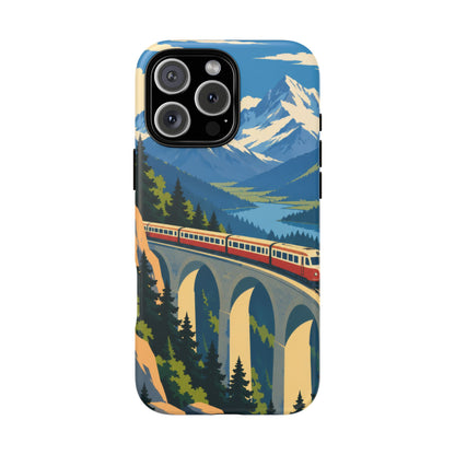 Travel by Train — Alpine Express iPhone Tough Case | train travel