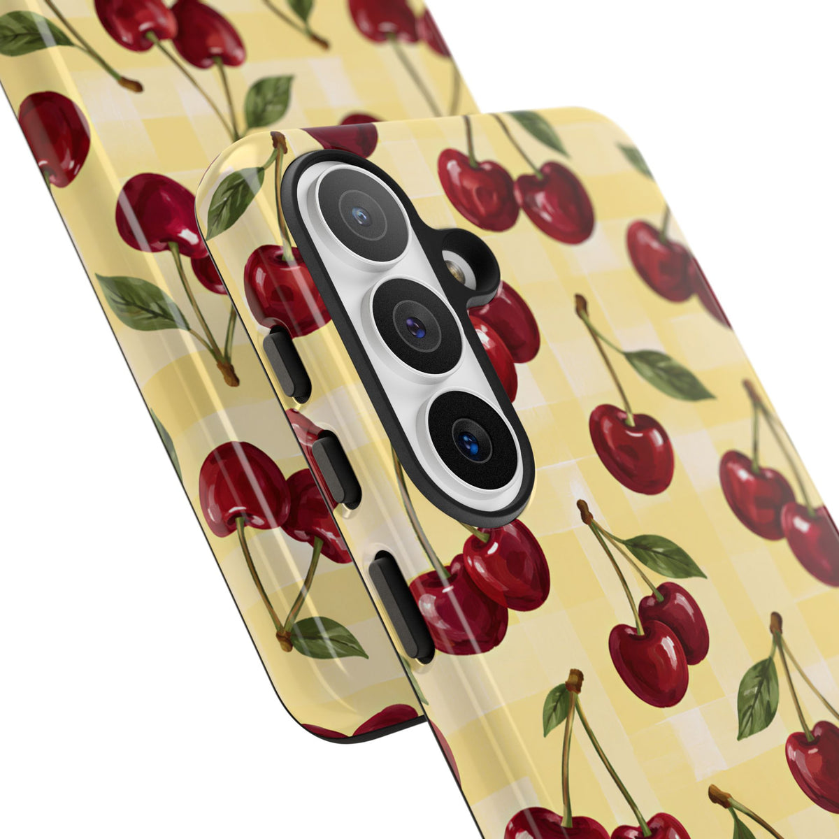 Cherry Gingham Samsung Galaxy Tough Case | Cherry Picnic