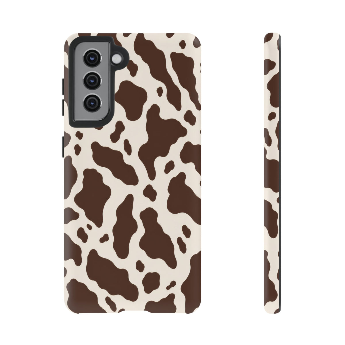 Cocoa Ranch Samsung Galaxy Tough Case | Brown Cow Print