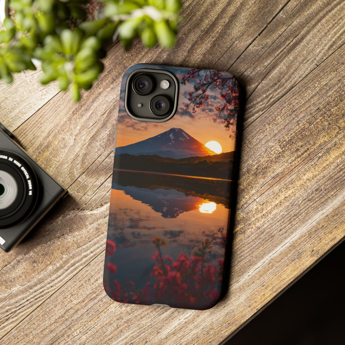Fuji Golden Reflection iPhone Tough Phone Case