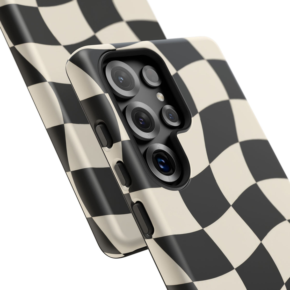 Liquid Check Samsung Galaxy Tough Case | Wavy Checkerboard